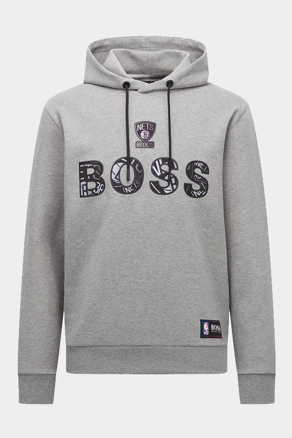 HOODIE BOSS X NBA - 039 ΓΚΡΙ